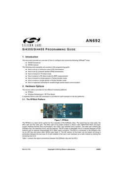 AN692: Si4355/4455 Programming Guide and Sample Codes