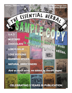 Sample Copy Feb 2007.pub - The Essential Herbal Magazine