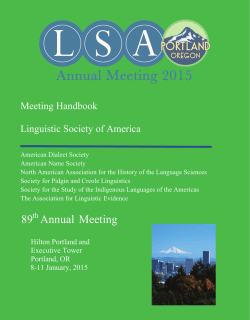 here - Linguistic Society of America