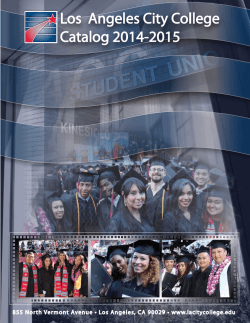Los Angeles City College Catalog 2014-2015