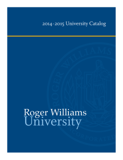 RWU Course Catalog 2014-2015