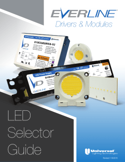 LED Selector Guide - Universal Lighting Technologies