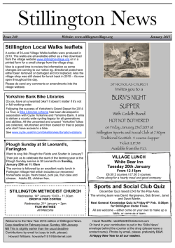 stillo news jan 2015.pgs - Stillington Village Online