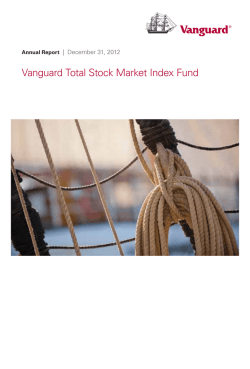 Vanguard Total Stock Market Index Fund Annual Report December