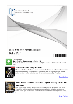 Java Se8 For Programmers Deitel Pdf ~ jleBooks.com