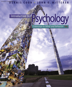 Introduction to Psychology: Gateways to Mind and