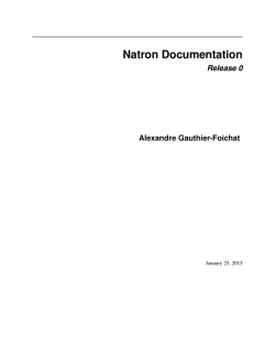 Natron Documentation