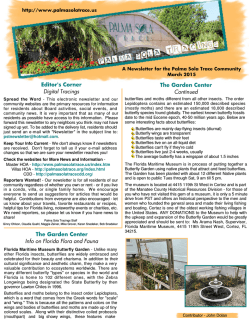 March 2015 issue - Palma Sola Tracings
