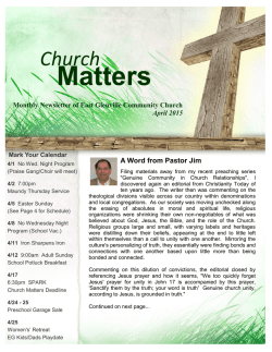 Matters - East Glenville Community Church