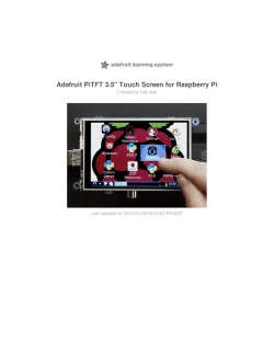 Adafruit PiTFT 3.5" Touch Screen for Raspberry Pi