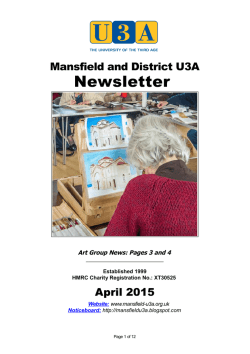 April 2015 - Mansfield U3A