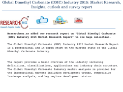 Global Dimethyl Carbonate (DMC) Industry 2015 Market Research Report