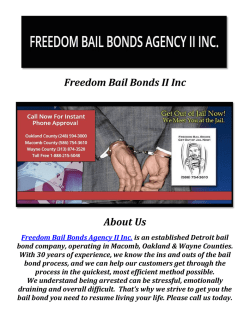 Freedom Bail Bonds II Inc: Bail Bonds Detroit Michigan