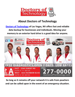 Doctors of Technology Data Recovery in Las Vegas