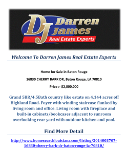 16830 CHERRY BARK DR, Baton Rouge, LA 70810 : Baton Rouge Homes For Sale by Darren James Real Estate Experts