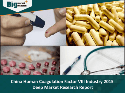 China Human Coagulation Factor VIII Industry | Size | Share | Trends | Forecast