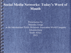 presentation - International Public Relations Association