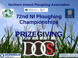 2015 results - Northern Ireland Ploughing Association