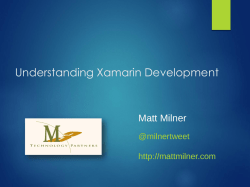 Understanding Xamarin Development