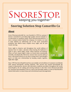 Snoring Solution Stop Camarillo Ca
