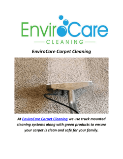 Minneapolis EnviroCare Carpet Cleaning Services