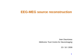 EEG-MEG source reconstruction 2