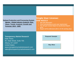 Subsea Production and Processing System Market Trends 2014 - 2020