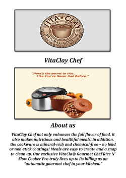 VitaClay Chef: Cooking In A Clay Pot