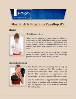 Martial Arts Programs Puyallup Wa
