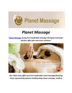 Planet Massage Spa In Fort Lauderdale