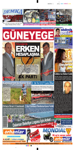 09 Temmuz 2014 - Güney Ege Gazetesi