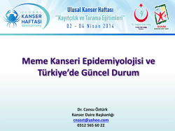 Dr. Cansu ÖZTÜRK - Türkiye Halk Sağlığı Kurumu