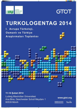 Turkologentag 2014 - Institut für den Nahen und Mittleren Osten