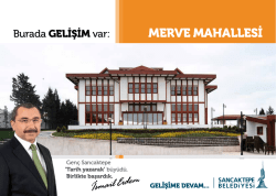 MERVE MAHALLESİ - Sancaktepe Belediyesi