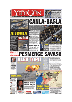 CANLA-BASLA - Yedigün Gazetesi