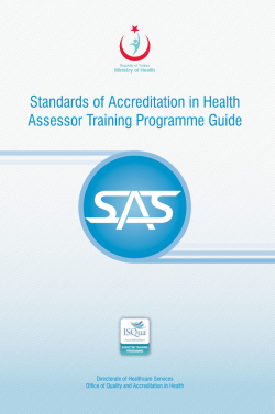 SAS Assessor Training Programme Guide