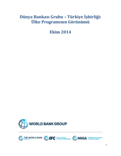 Dünya Bankası Grubu – Türkiye İşbirliği: Ülke
