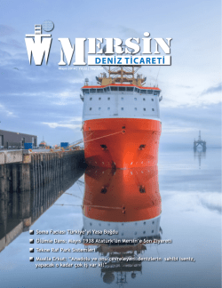 Deniz Ticareti Dergisi Mayıs 2014 Sayısı