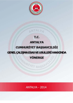 Yönerge - Antalya Adliyesi