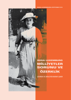 milliyetler sorunu ve özerklik - Rosa Luxemburg Stiftung Hessen