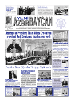 Азярбайъан Президенти Илщам Ялийев Ермянистан
