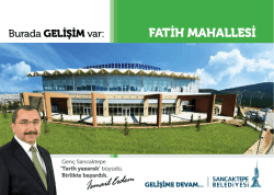 Fatİh MahaLLESİ - Sancaktepe Belediyesi