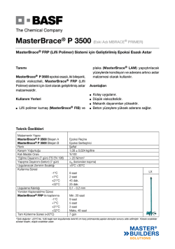 MasterBrace® P 3500 (Eski Adı MBRACE® PRIMER