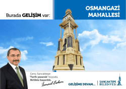 OSMANGAZİ MAHALLESİ - Sancaktepe Belediyesi