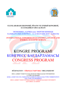 kongre programı congress program