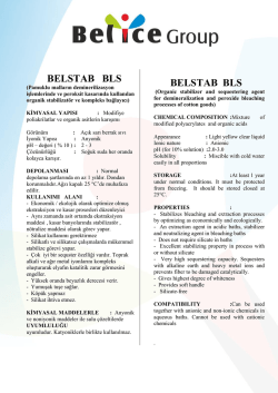 belstap bls - Belice Kimya