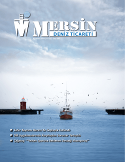 Deniz Ticareti Dergisi Ağustos 2014 Sayısı