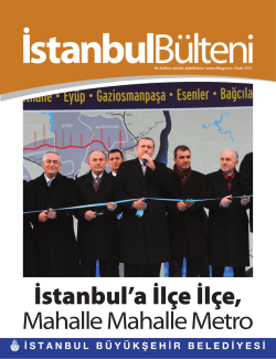 Ocak 2014 - İstanbul Büyükşehir Belediyesi