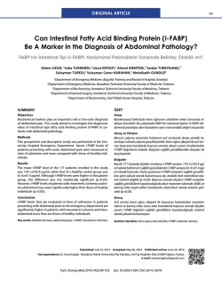 Can Intestinal Fatty Acid Binding Protein (I-FABP) Be