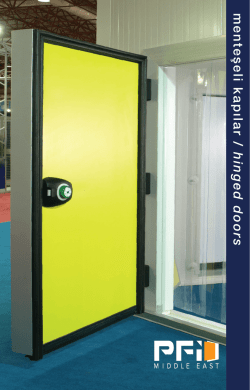 menteşeli kapılar / hinged doors